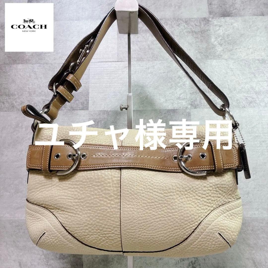 バッグ COACH SOHO ONESHOULDERBAG LEATHER BEGIE