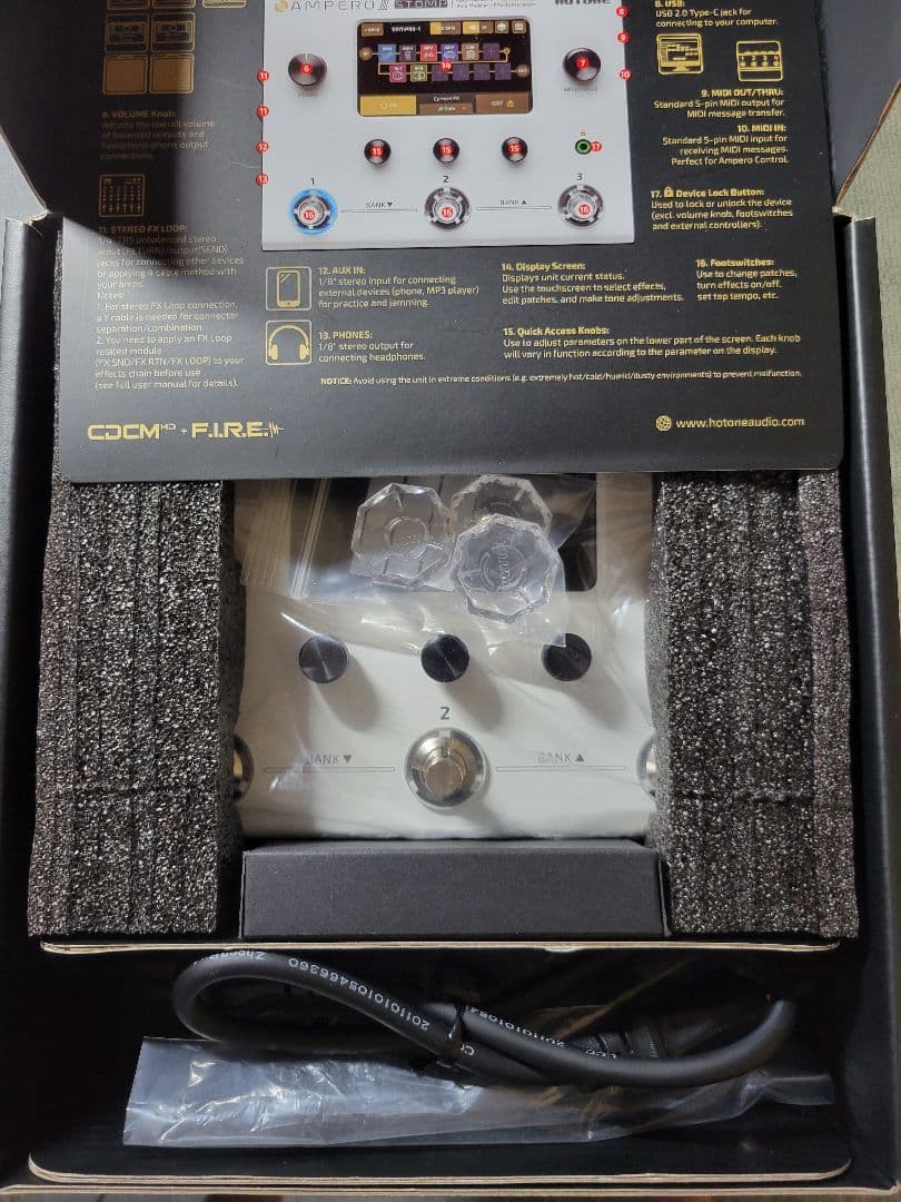 HOTONE AMPERO II STOMP フットスイッチ付き