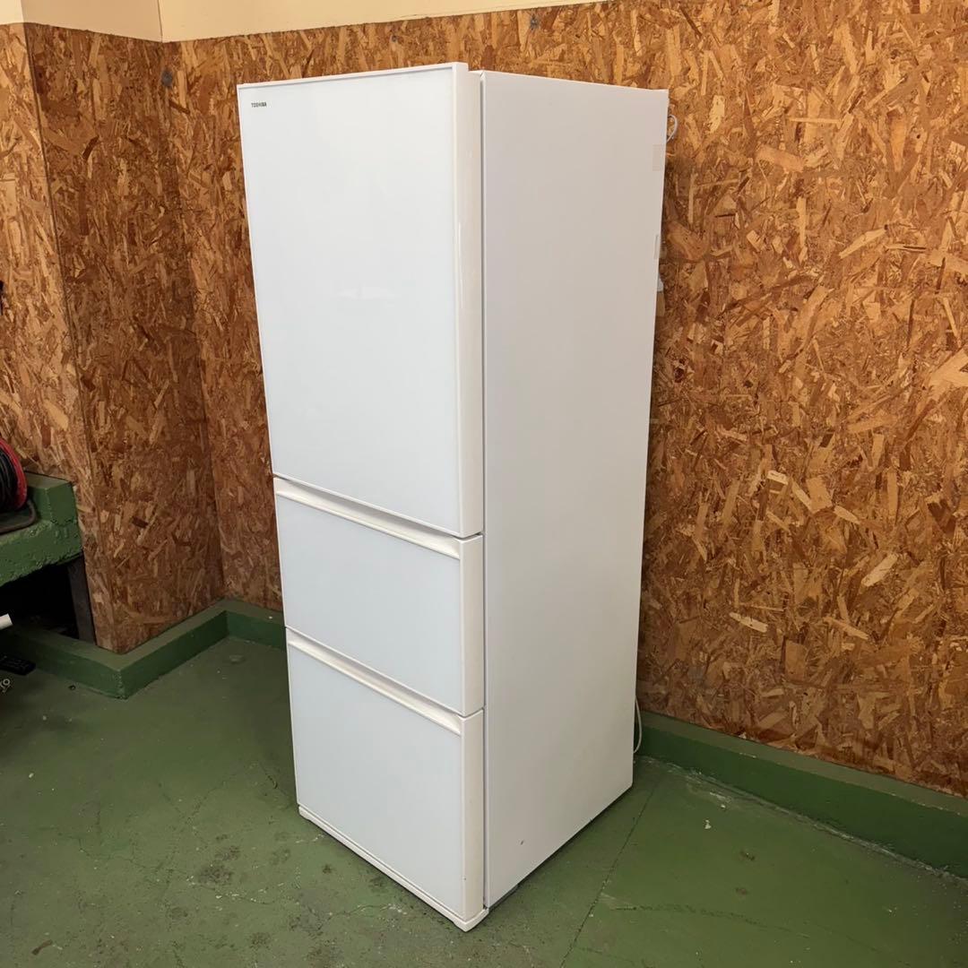 313 大型冷蔵庫　左開き　自動製氷機付　300L〜400L 美品　大人気モデル