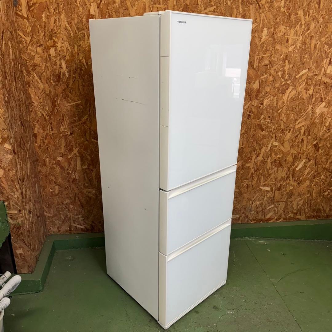 313 大型冷蔵庫　左開き　自動製氷機付　300L〜400L 美品　大人気モデル