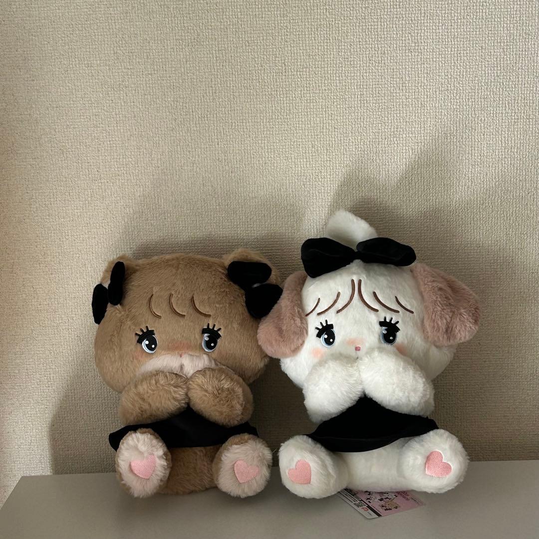 mikko 抱きしめおリボンぬいぐるみ&ブラックリボンBIGぬいぐるみ全種セット