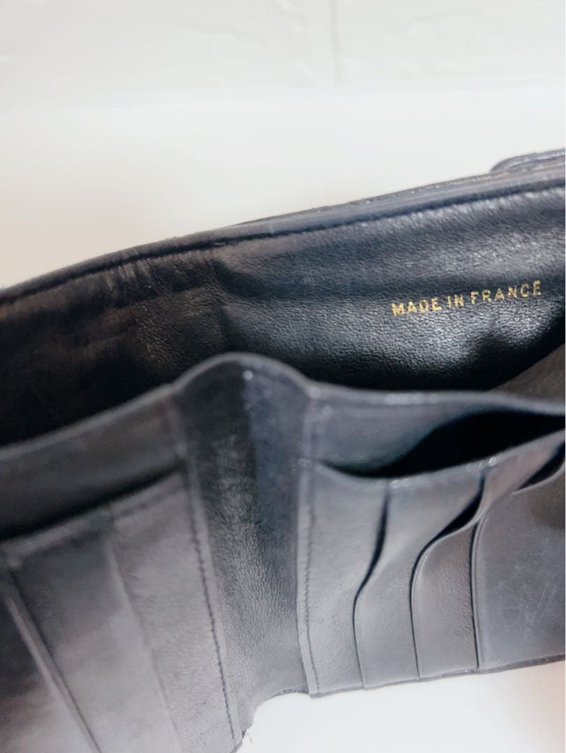 シャネル　CHANEL 折り財布　ブラック　黒　ココマーク
