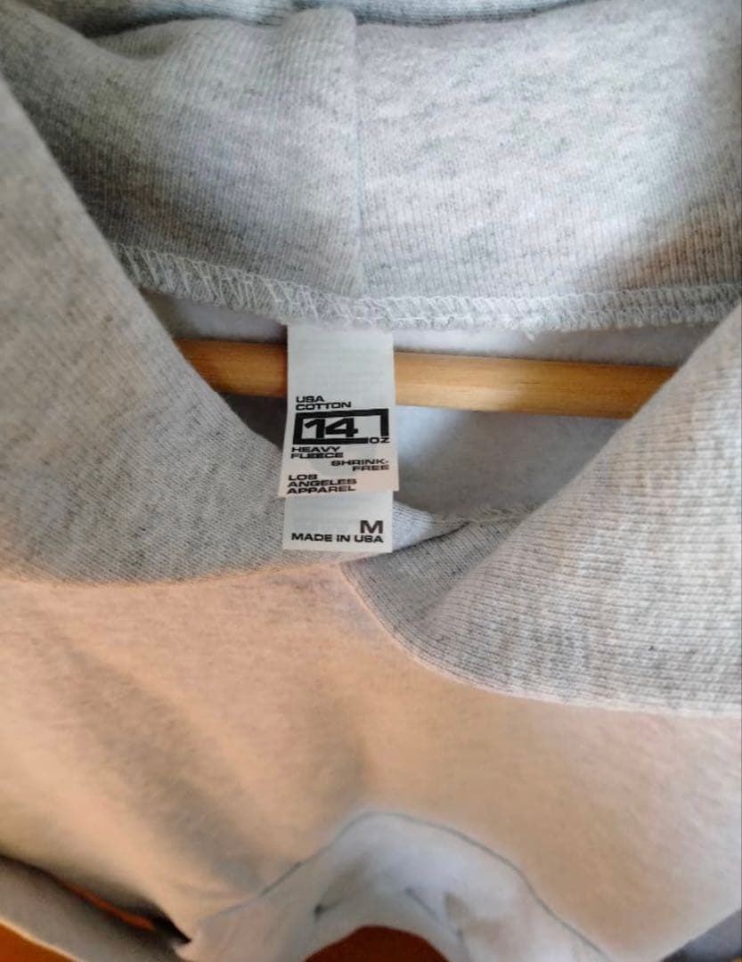 ロサンゼルスアパレル グレー パーカー Mサイズ ロスアパ