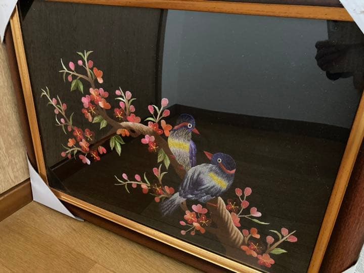 刺繍の絵、半額で