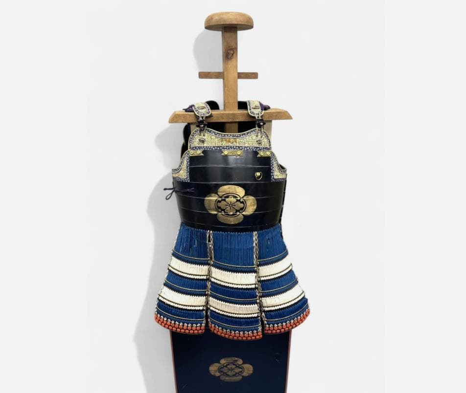 送料込み 着用可能 甲冑 等身大 当世具足 鎧兜 時代祭り 鎧櫃 家紋