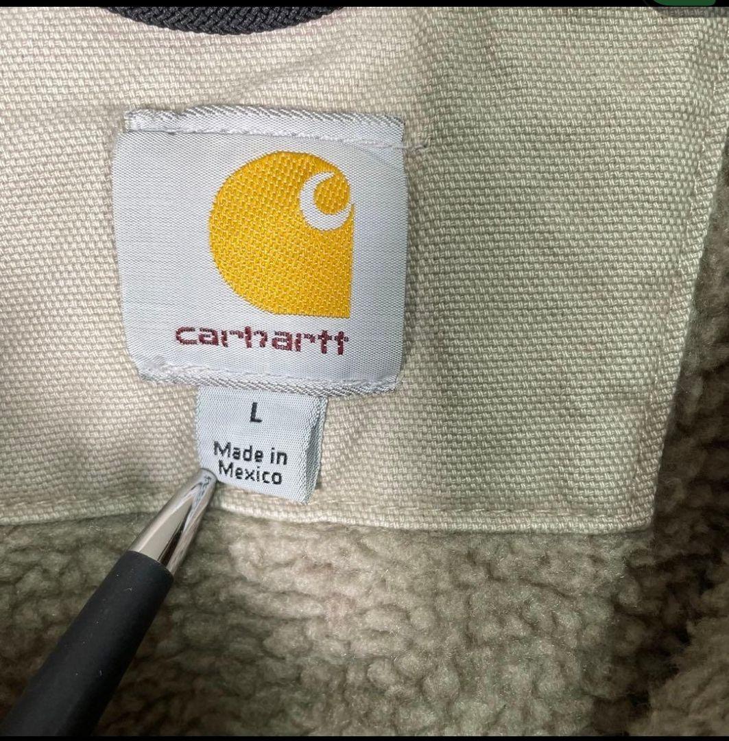【メキシコ製】カーハート　ブルゾン　アクティブジャケット　ダック　茶　ロゴ