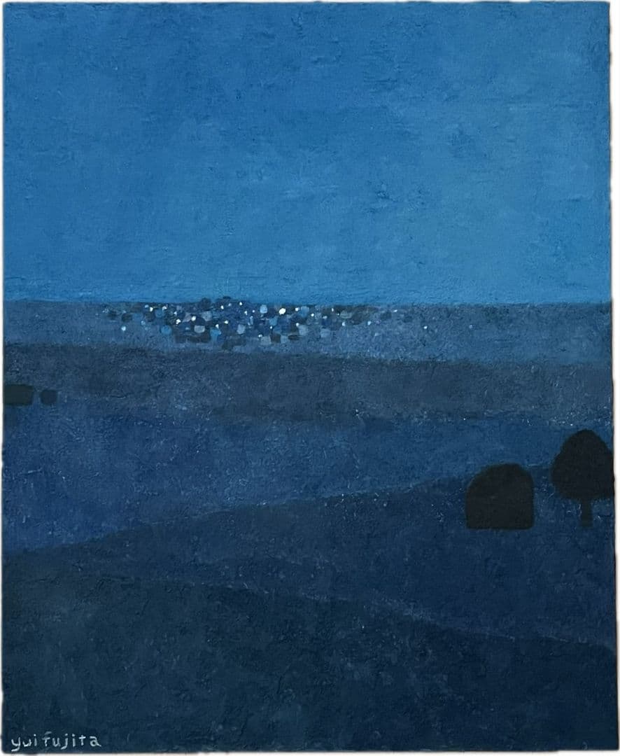 油彩　Blue Moment