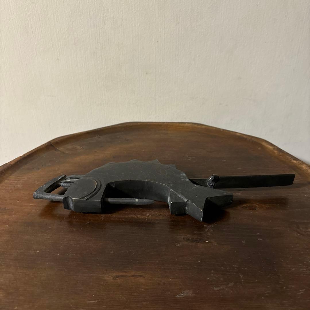 李朝　朝鮮王朝　魚型錠前　鍵　アンティーク　古道具　骨董　古美術　韓国骨董　清朝