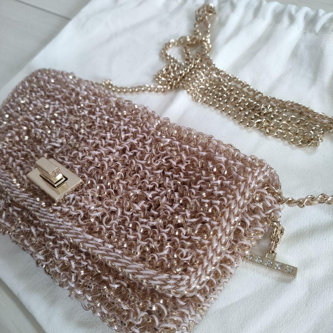 アンテプリマ ワイヤーバッグ パウダリーピンクゴールド