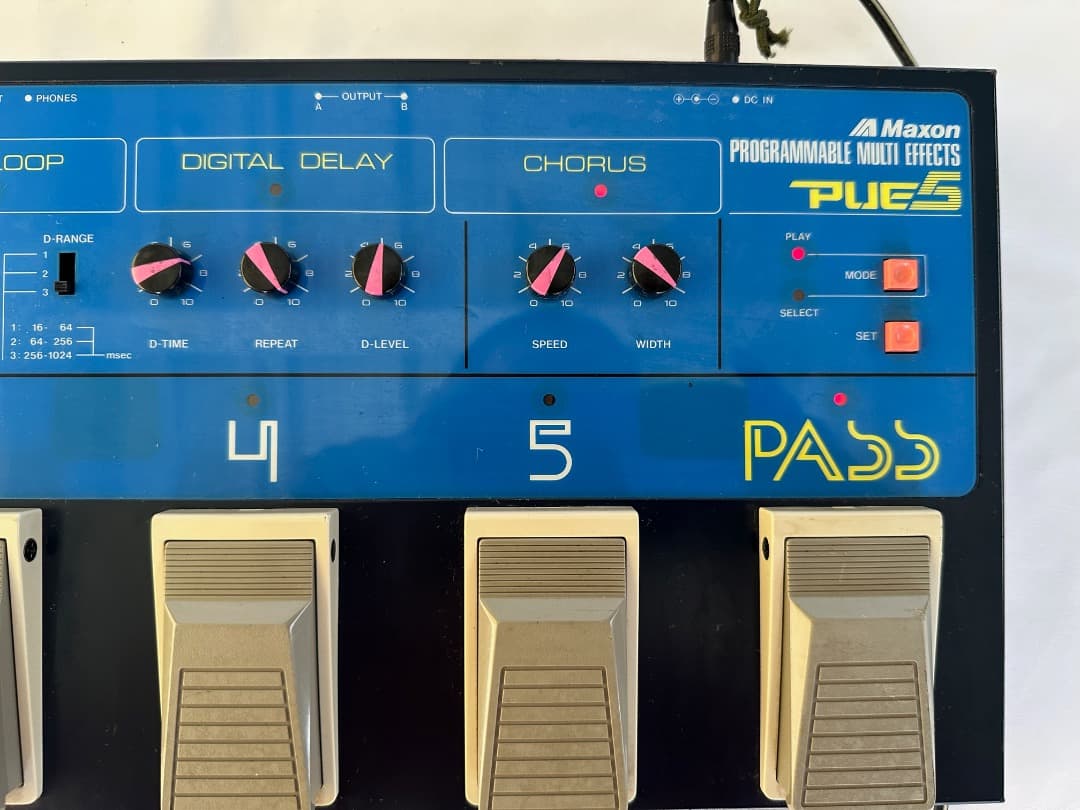 Maxon PUE-5 ギターマルチエフェクター ACアダプター付属