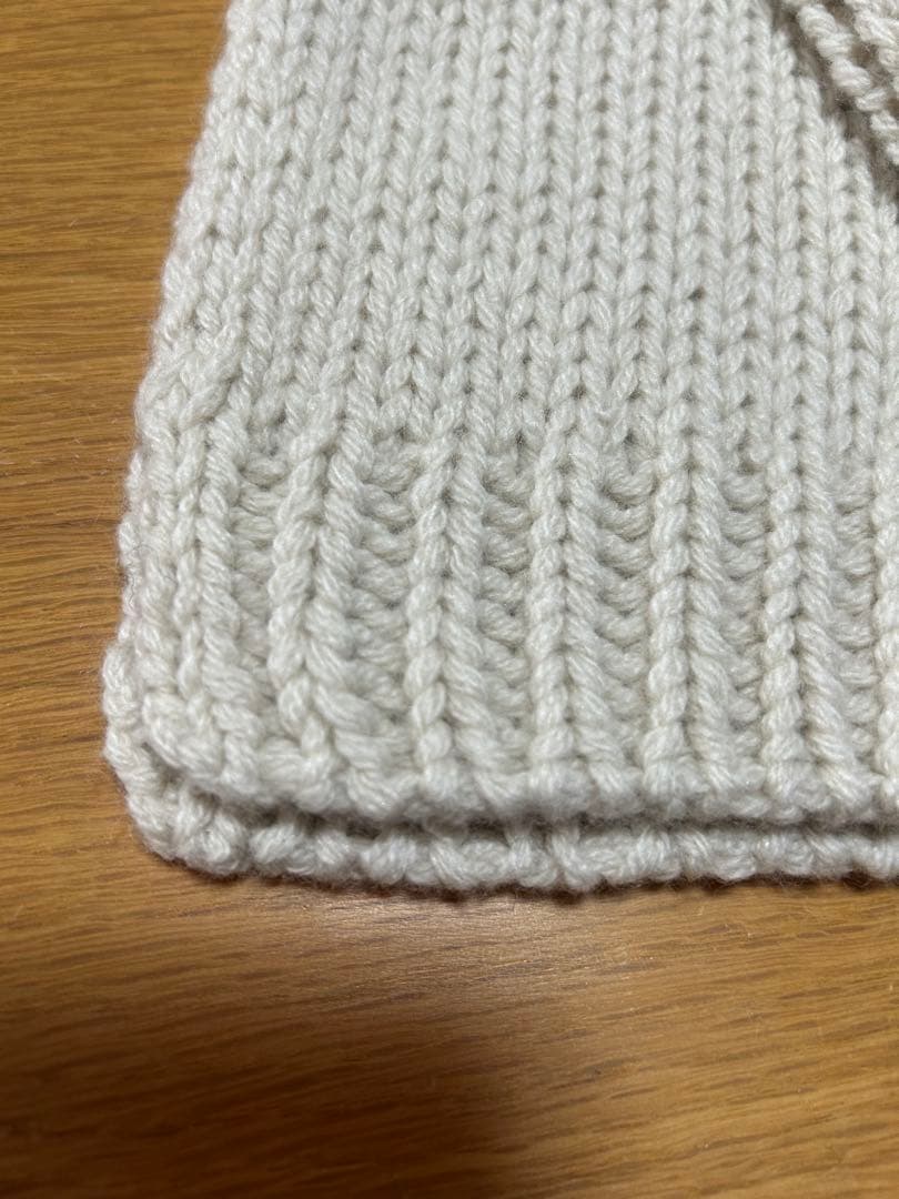 ⭐️マーガレットハウエル⭐️新品ウール&カシミヤ&シルクニットマフラー オフホワイト