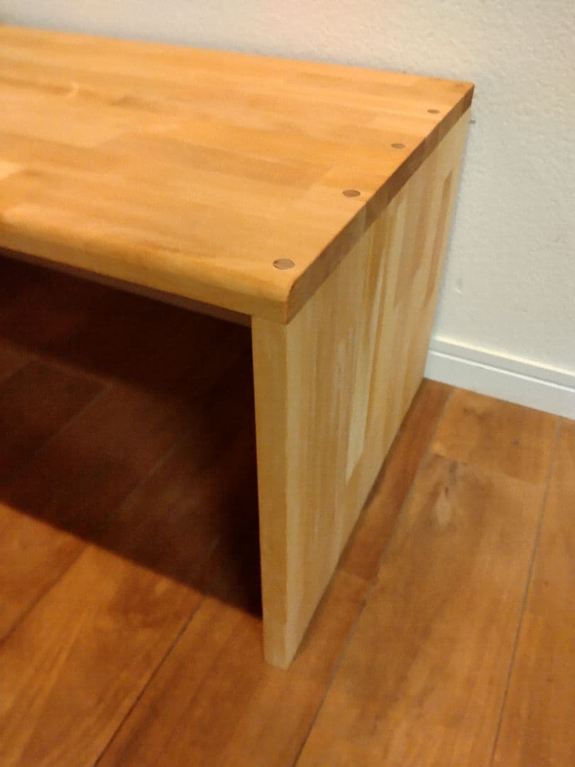 木製　ハンドメイド　オーダー　コの字　キヌカ　机　テーブル　サイドテーブル