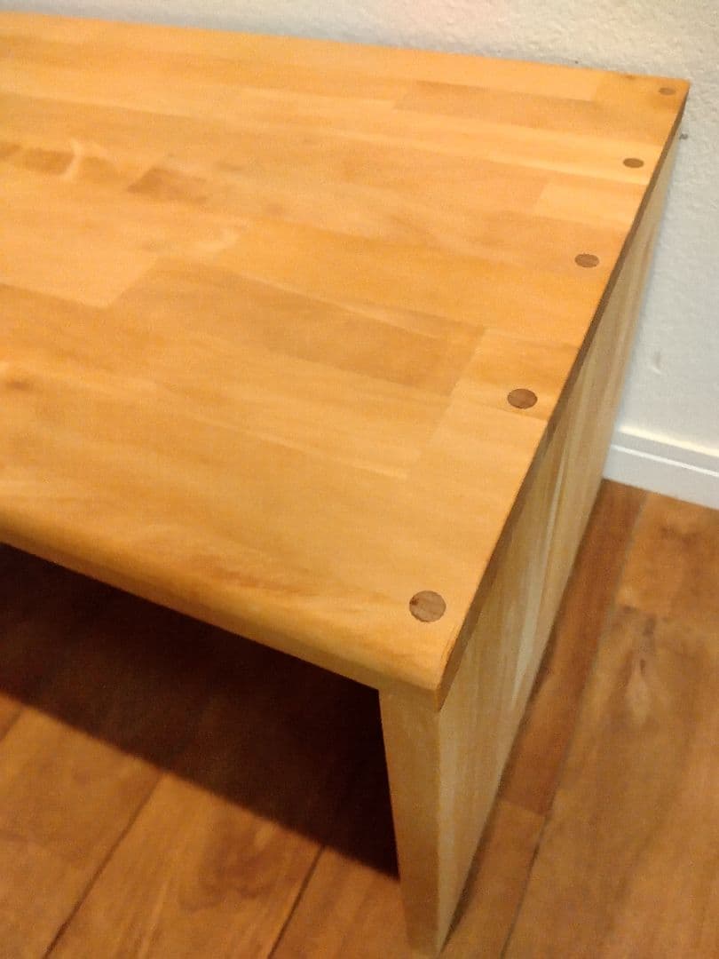 木製　ハンドメイド　オーダー　コの字　キヌカ　机　テーブル　サイドテーブル