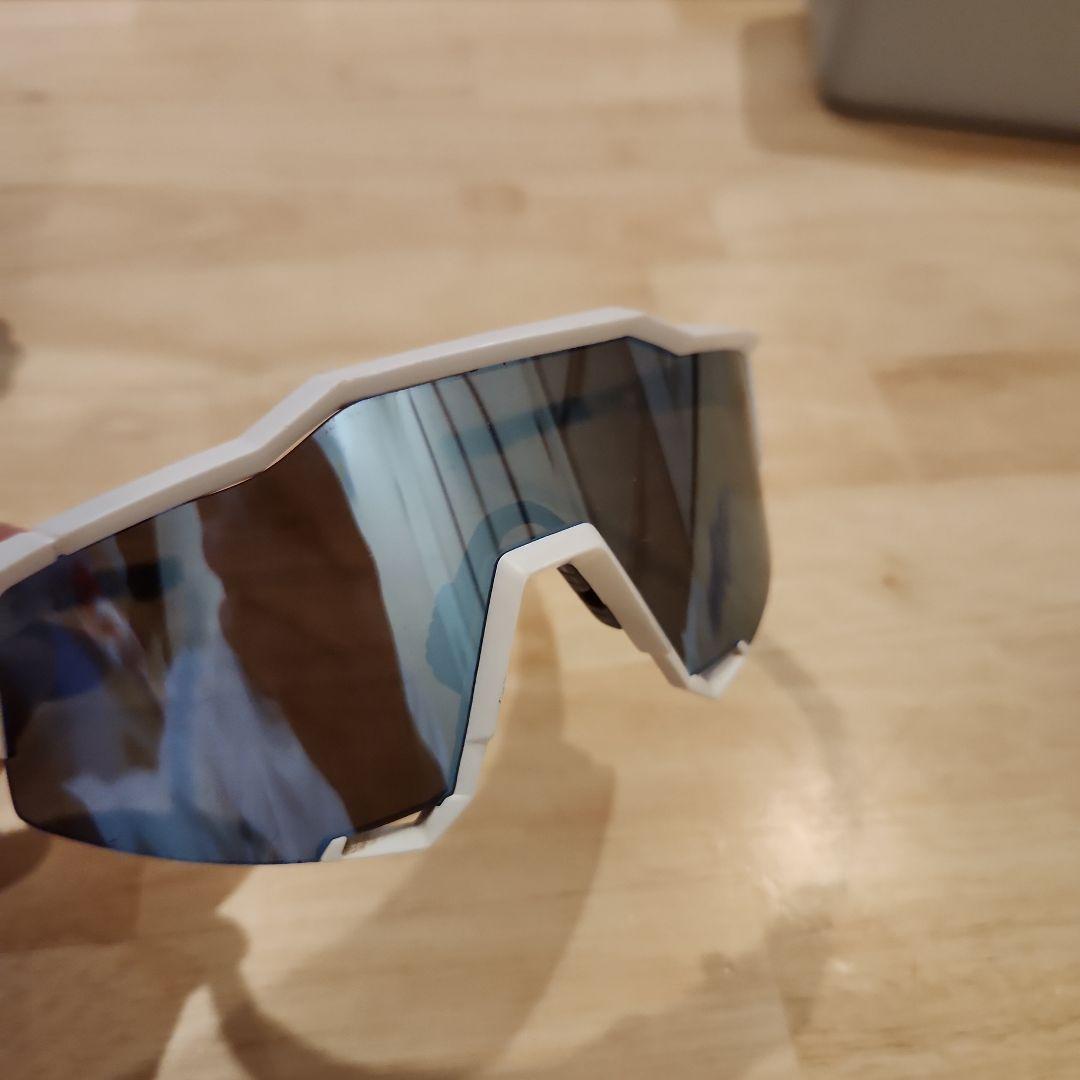 100% スポーツサングラス ホワイト