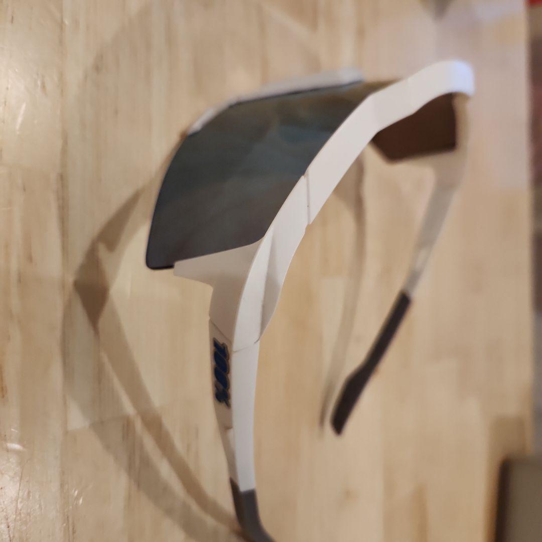 100% スポーツサングラス ホワイト