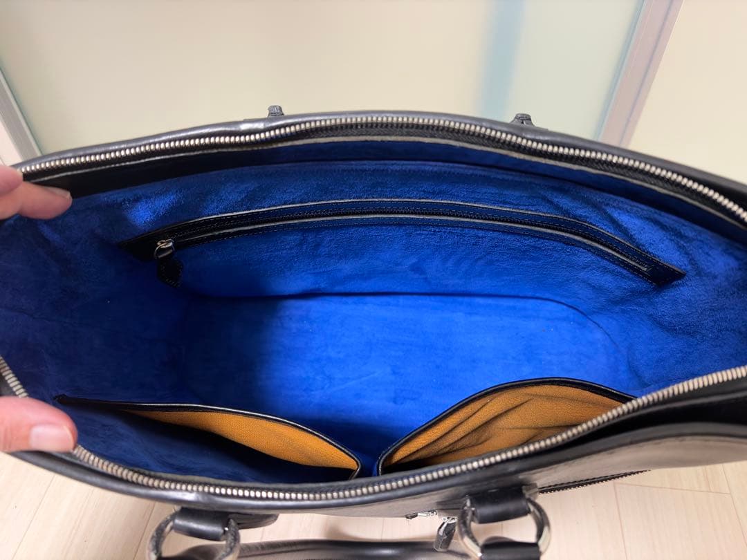 万双 双鞣和地トートバッグ ブラック