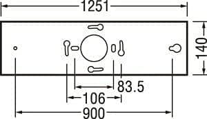 オーデリック LEDキッチンライト FL40W×2灯相当 OL551335NR