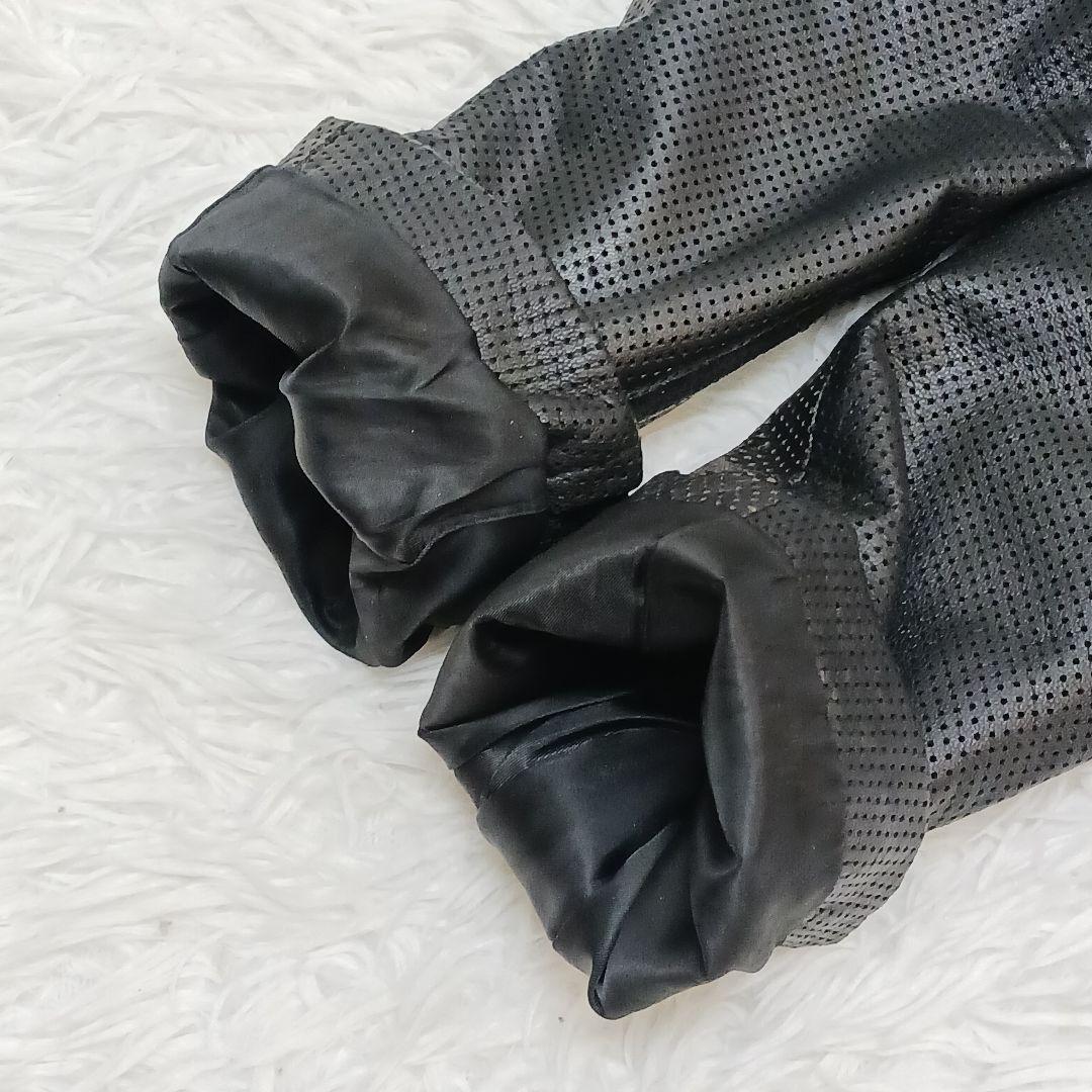 ✨美品✨希少デザイン✨ビームス　パンチング　シングルライダース　ブラック　M