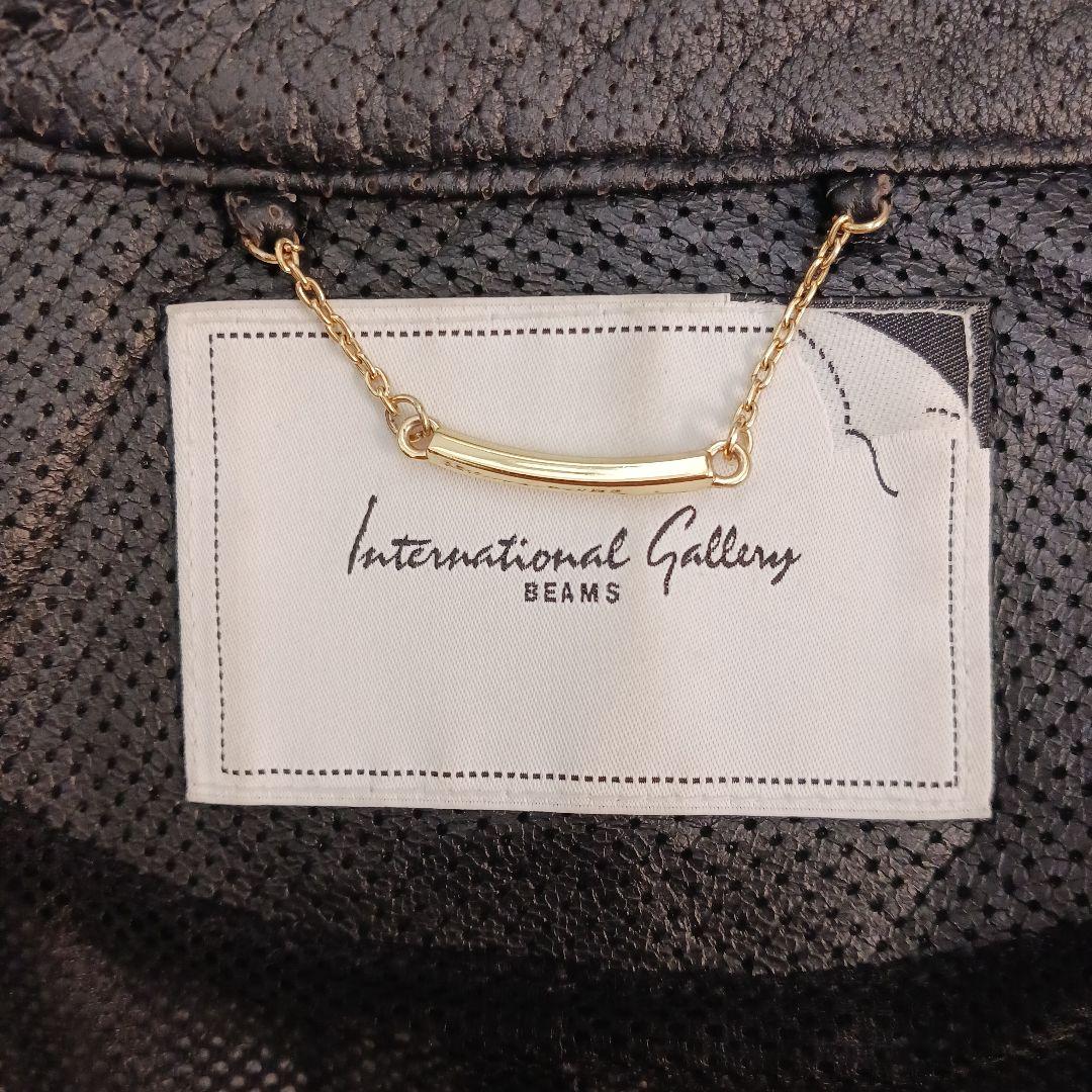 ✨美品✨希少デザイン✨ビームス　パンチング　シングルライダース　ブラック　M