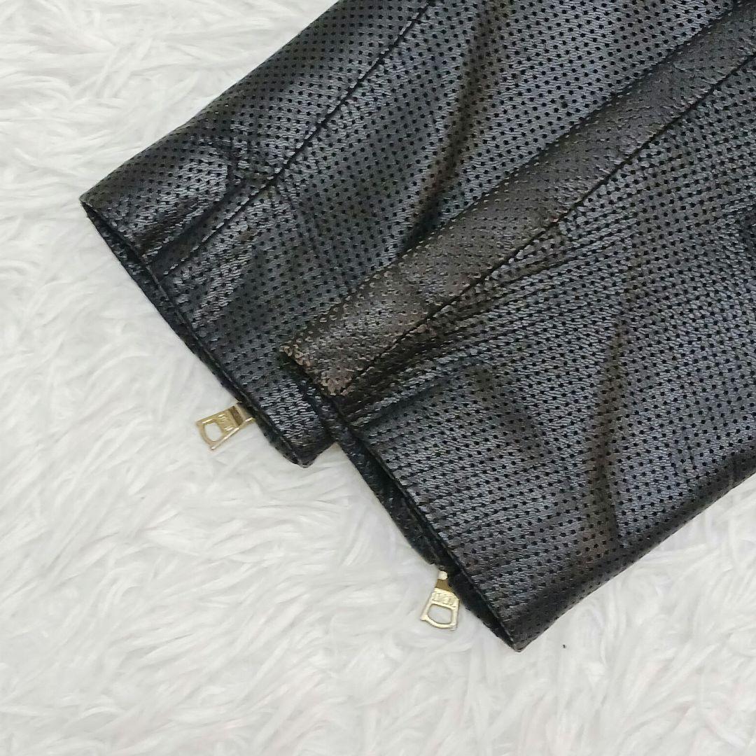 ✨美品✨希少デザイン✨ビームス　パンチング　シングルライダース　ブラック　M