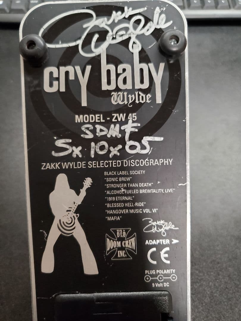 Cry Baby ZW45　ザックワイルド　ワウペダル　サイン入り