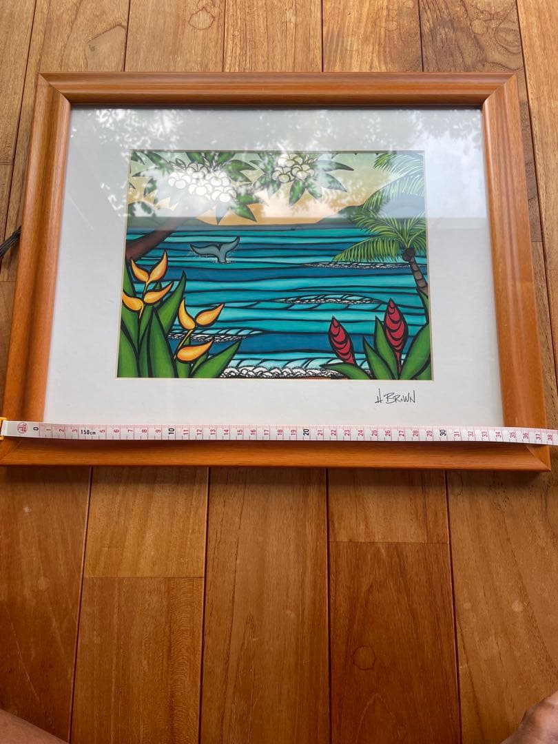 ヘザーブラウン絵画「Lahaina Shores」額付き
