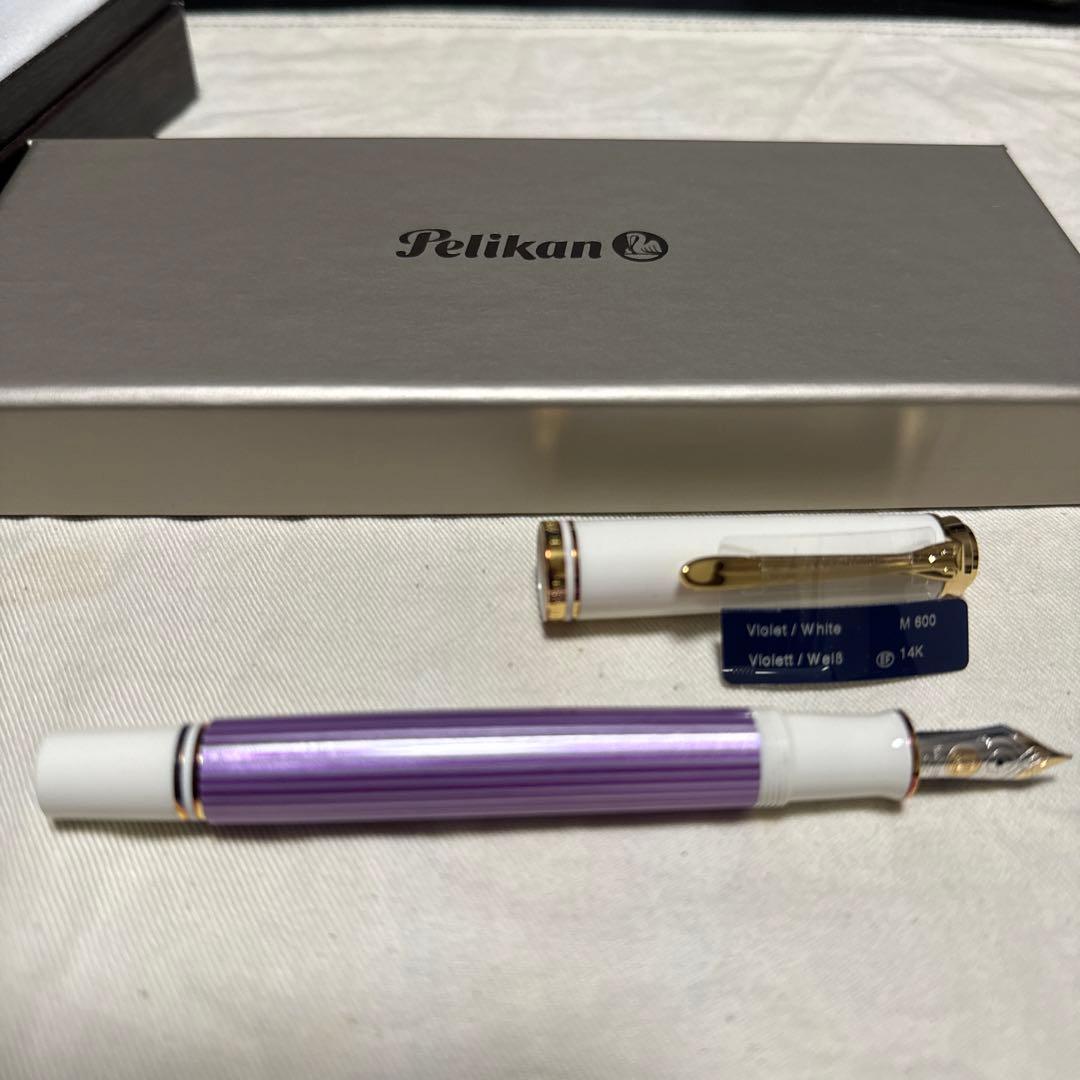 ペリカン 特別生産品 スーベレーンM600 バイオレットホワイト ＥFニブ極細字