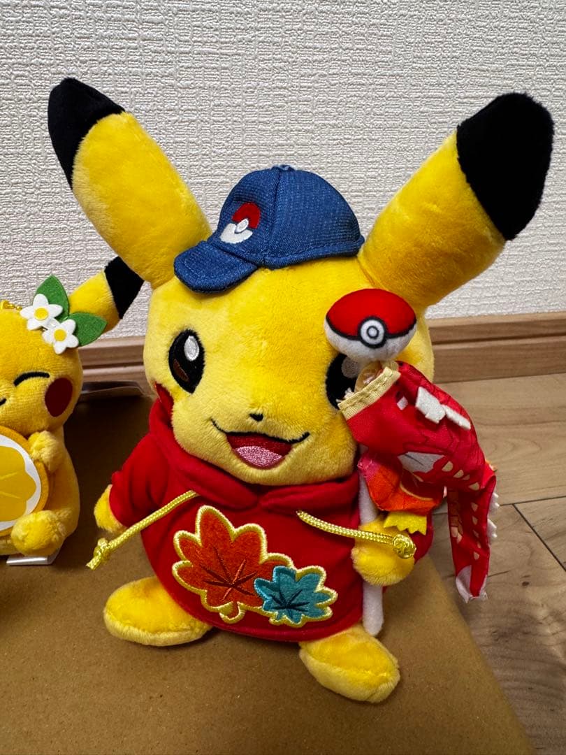 ポケモンセンターヒロシマ ぬいぐるみとマスコット5点セット　ピカチュウ