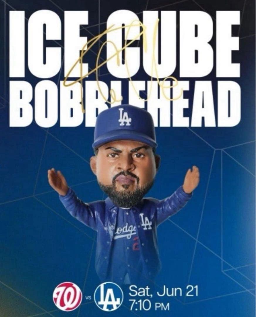 ICE CUBE ボブルヘッド　ドジャース　来場者限定　スタジアム配布