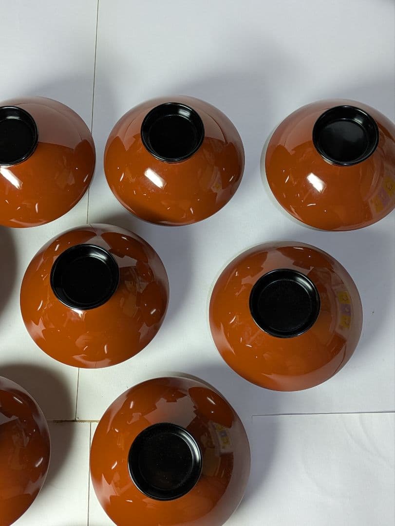 特選、輪島塗、蒔絵金彩細工、沈金菊模様、木製、蓋付椀、吸物椀、10客、保管箱付