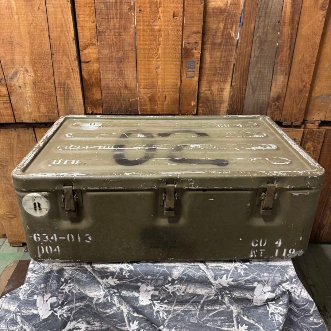 レアお宝品！Vintag！ミリタリー コンテナ 米軍 USA 弾薬庫　収納箱②