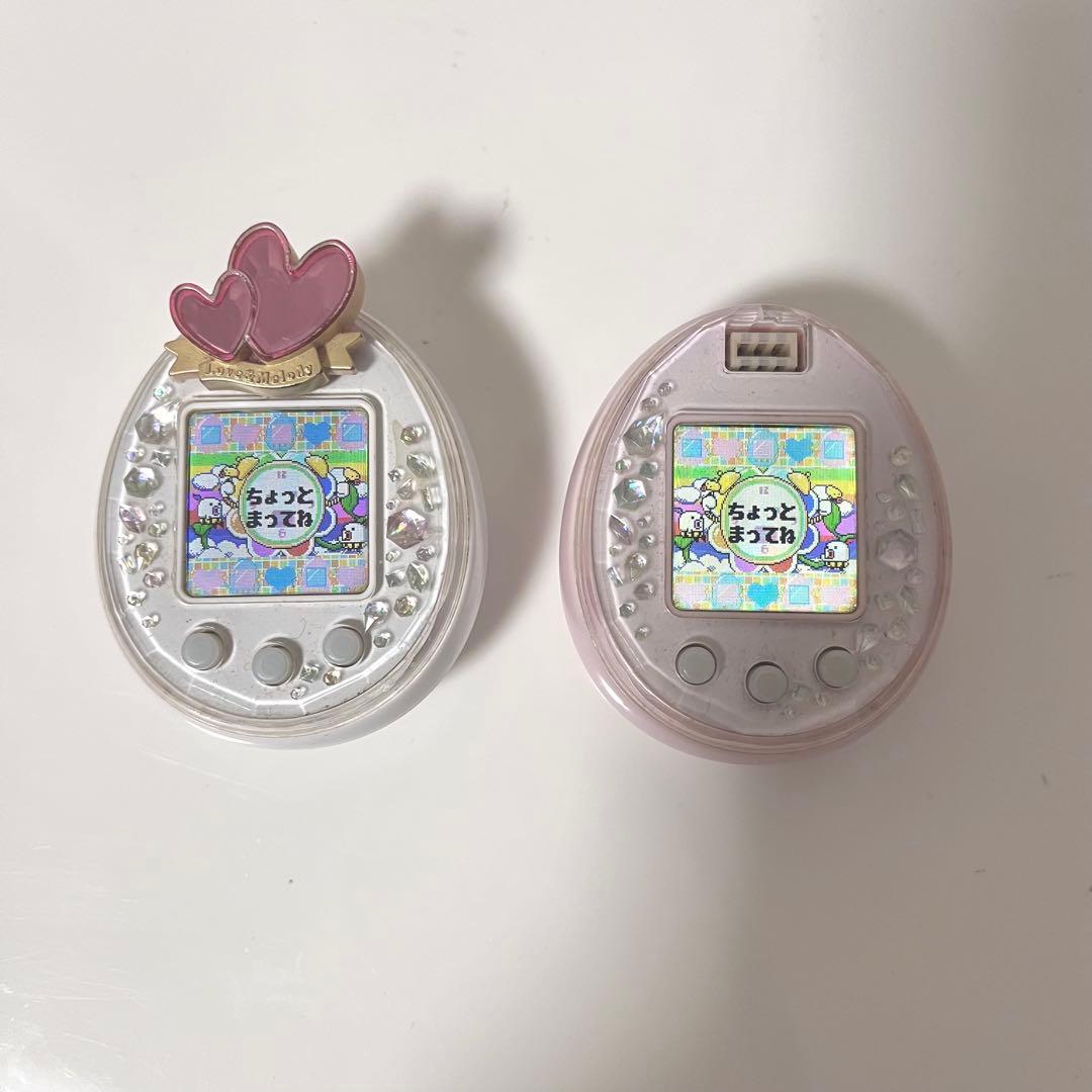 たまごっちピース ホワイト＆ピンク Tamagotchi P's ピアス付き