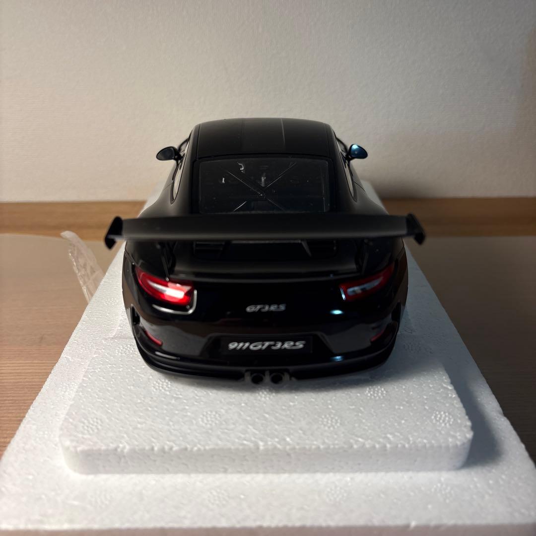 オートアート　ポルシェ911 991 GT3 RS 1/18 ミニカー　ブラック