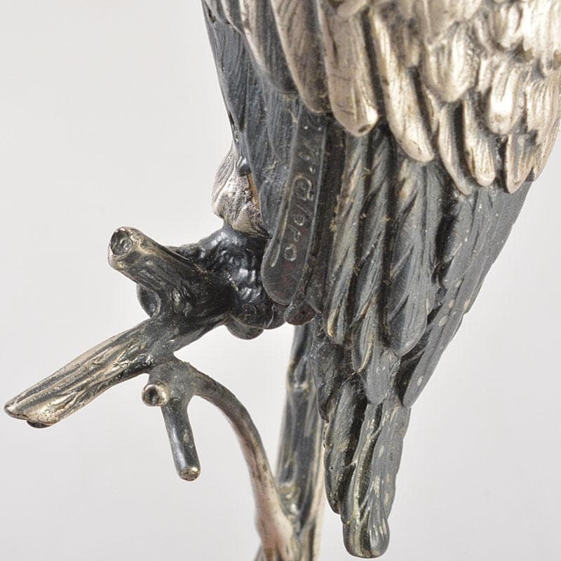 ALPACA PLATEADA Y　フクロウ　梟　置物　C　6772