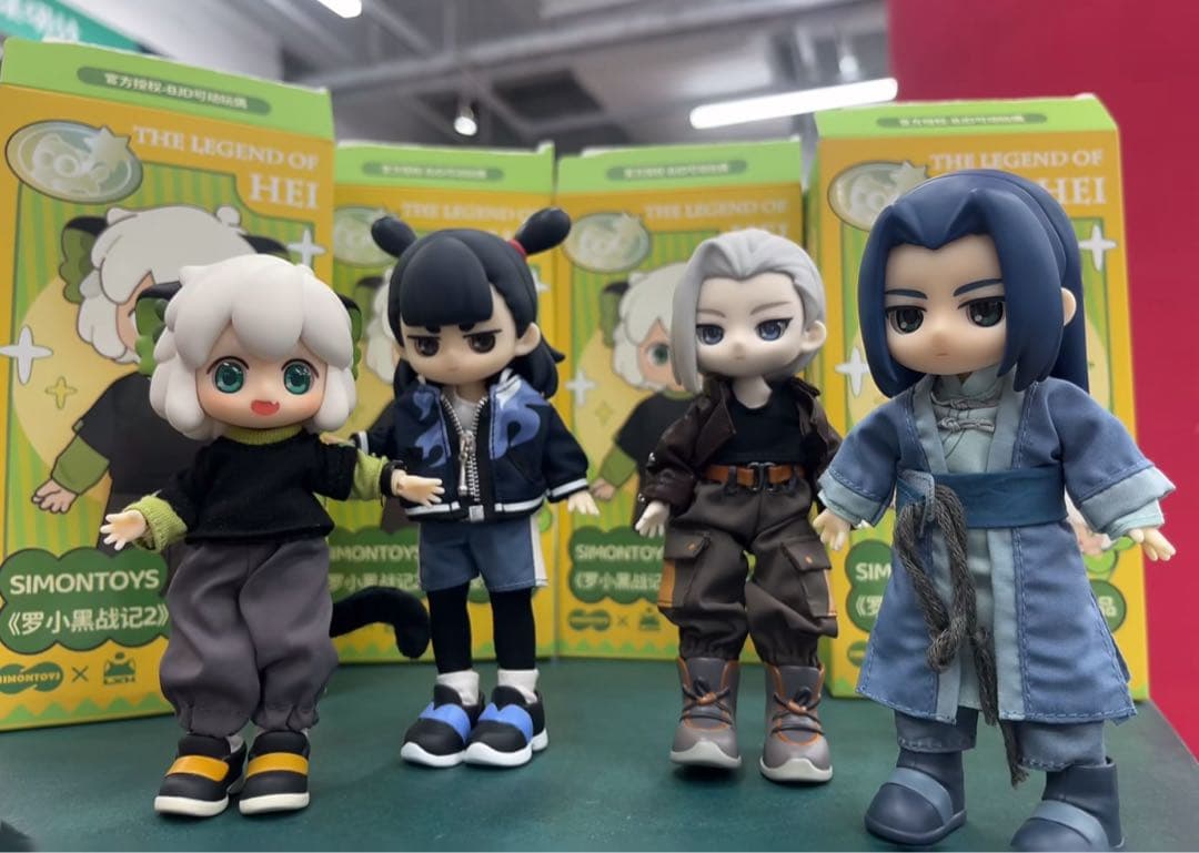 SIMONTOYS 羅小黒戦記II BJD 可動式フィギュア1BOX(4個)