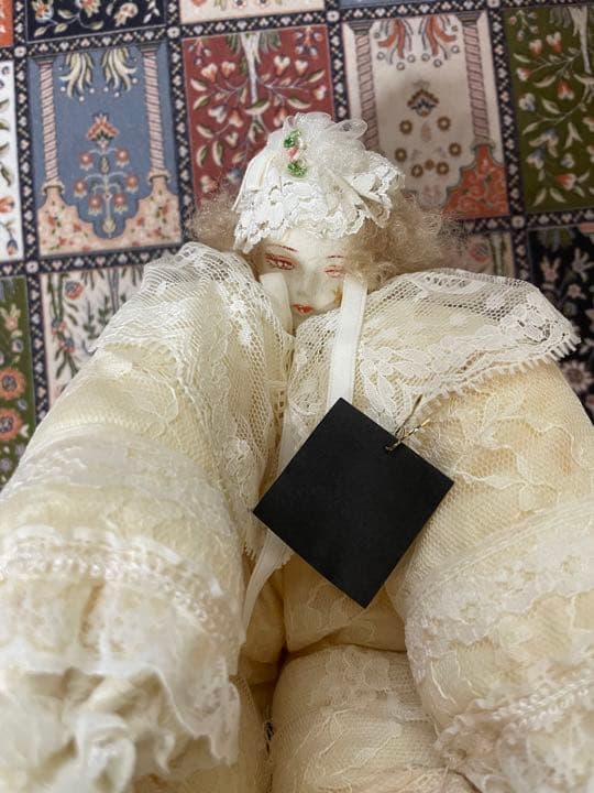 フランス人形　ビスクドール　着せ替え人形　タグ付