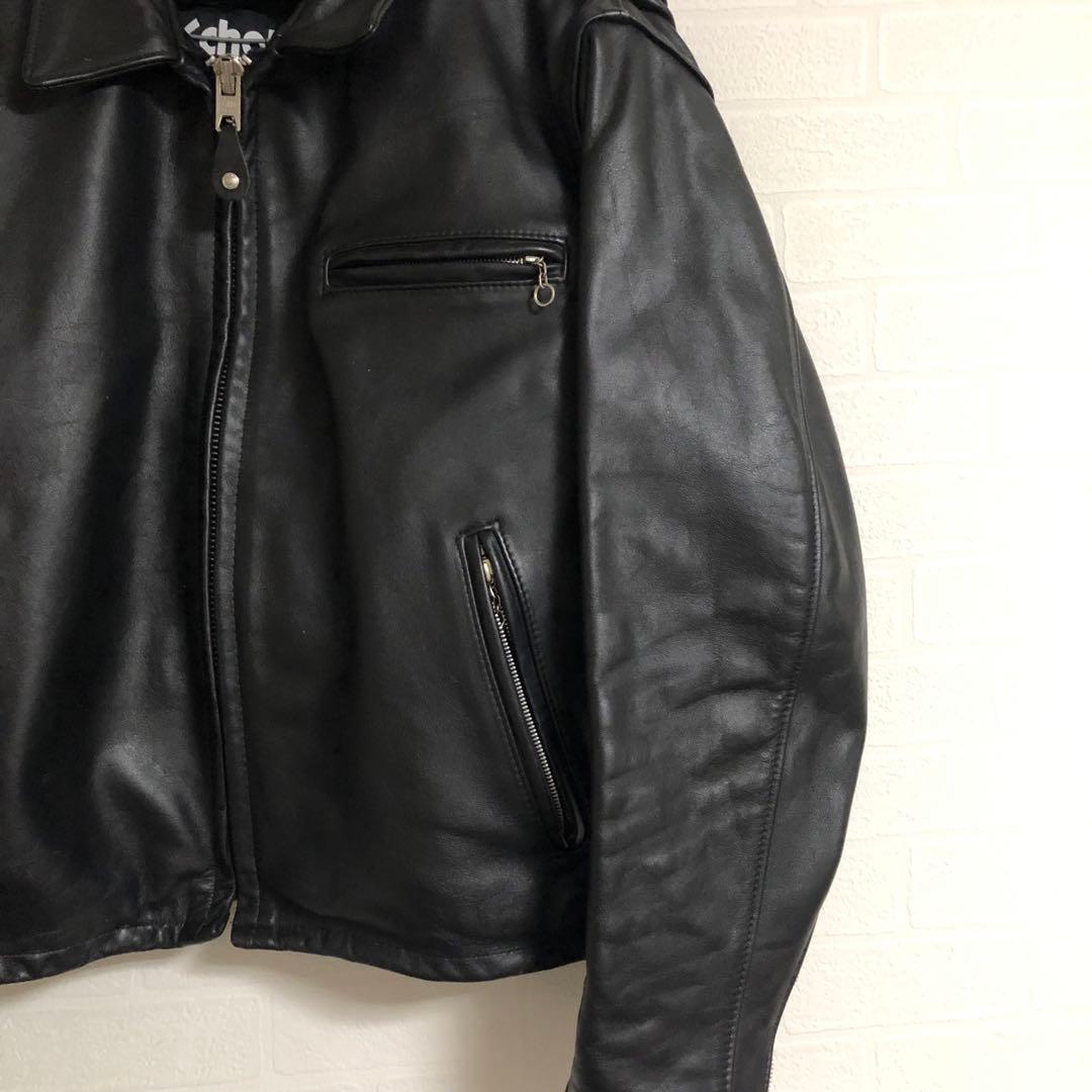 極美品 schott レザージャケット642 44サイズ ライナー付き
