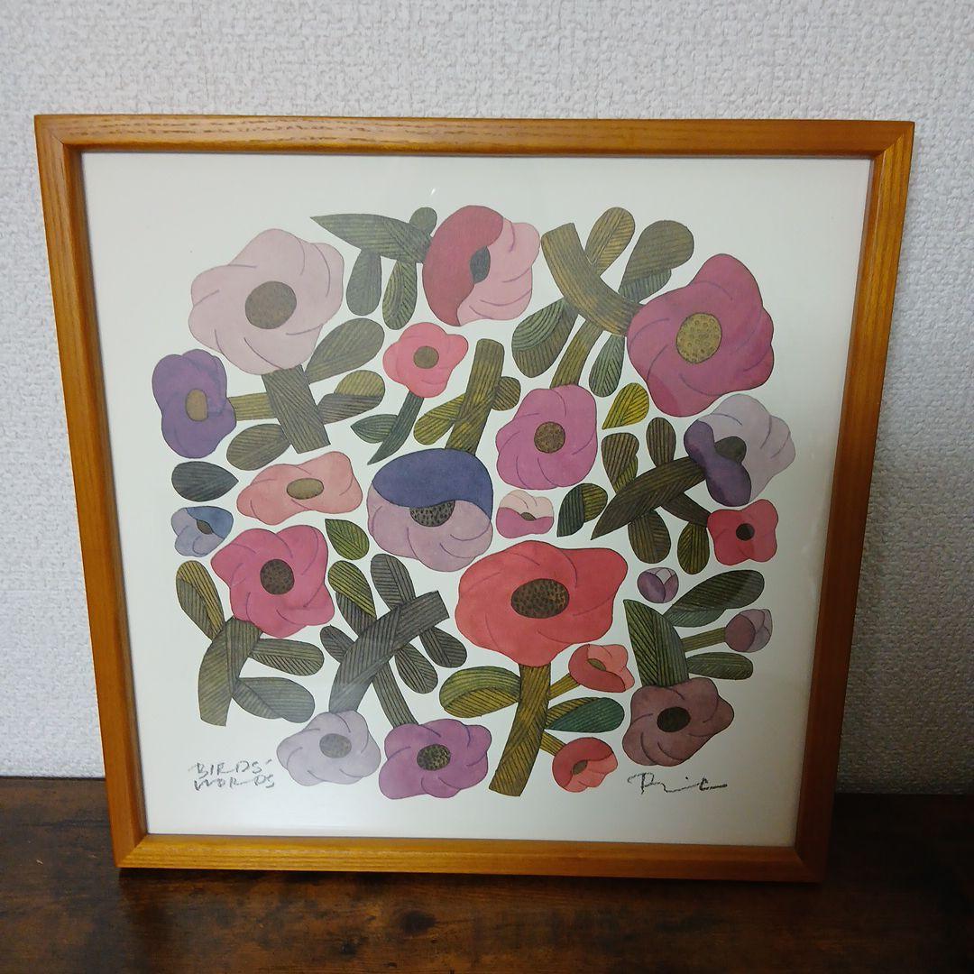 バーズワーズ アネモネ アートポスター 額付き