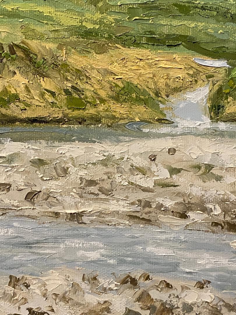 ★「真作」大山功「北アルプス 白馬岳」風景画　油彩画　額装　サイン有り　F8号