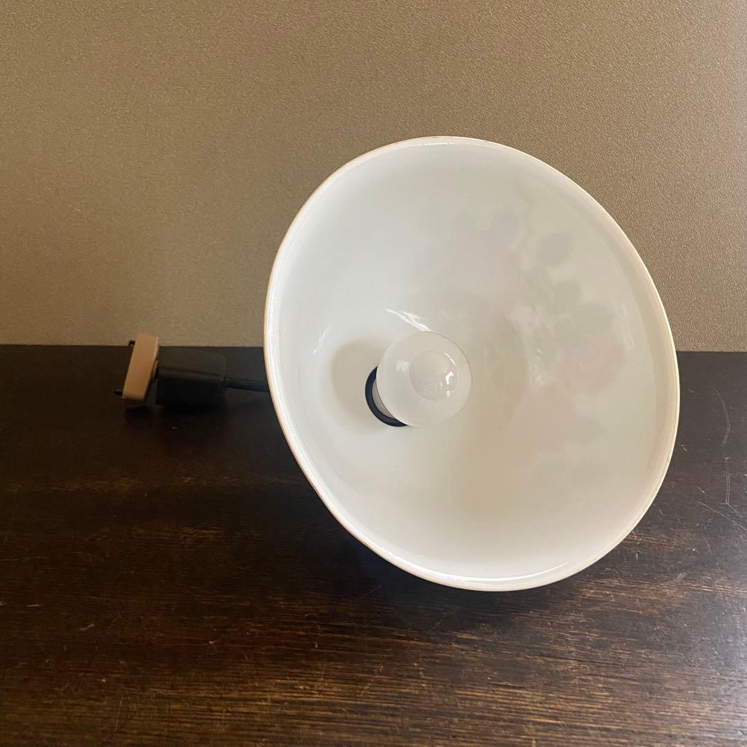 アンティーク照明　電笠　薔薇絵付　磁器シェード　ペンダントライト