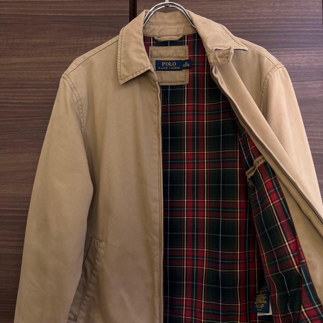 【美品】ポロラルフローレン スイングトップブルゾン 現行タグ チェック裏地 XS