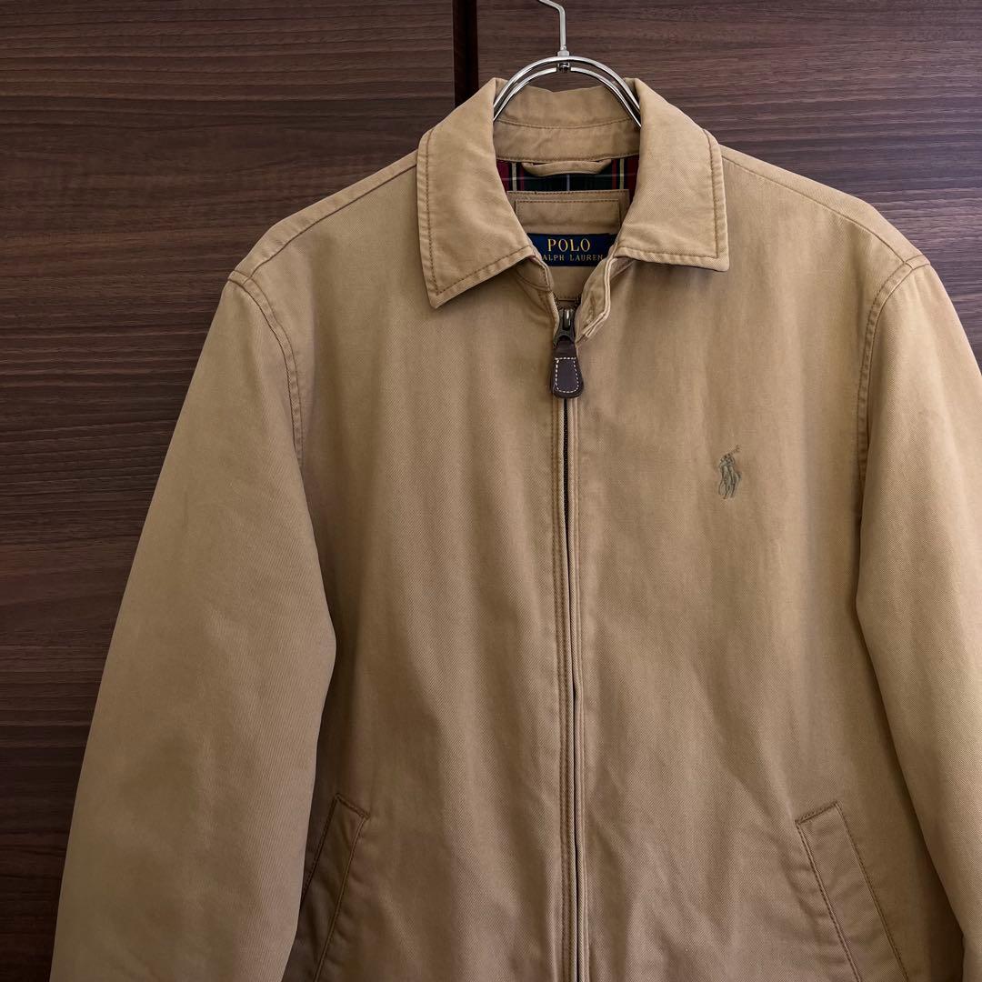 【美品】ポロラルフローレン スイングトップブルゾン 現行タグ チェック裏地 XS