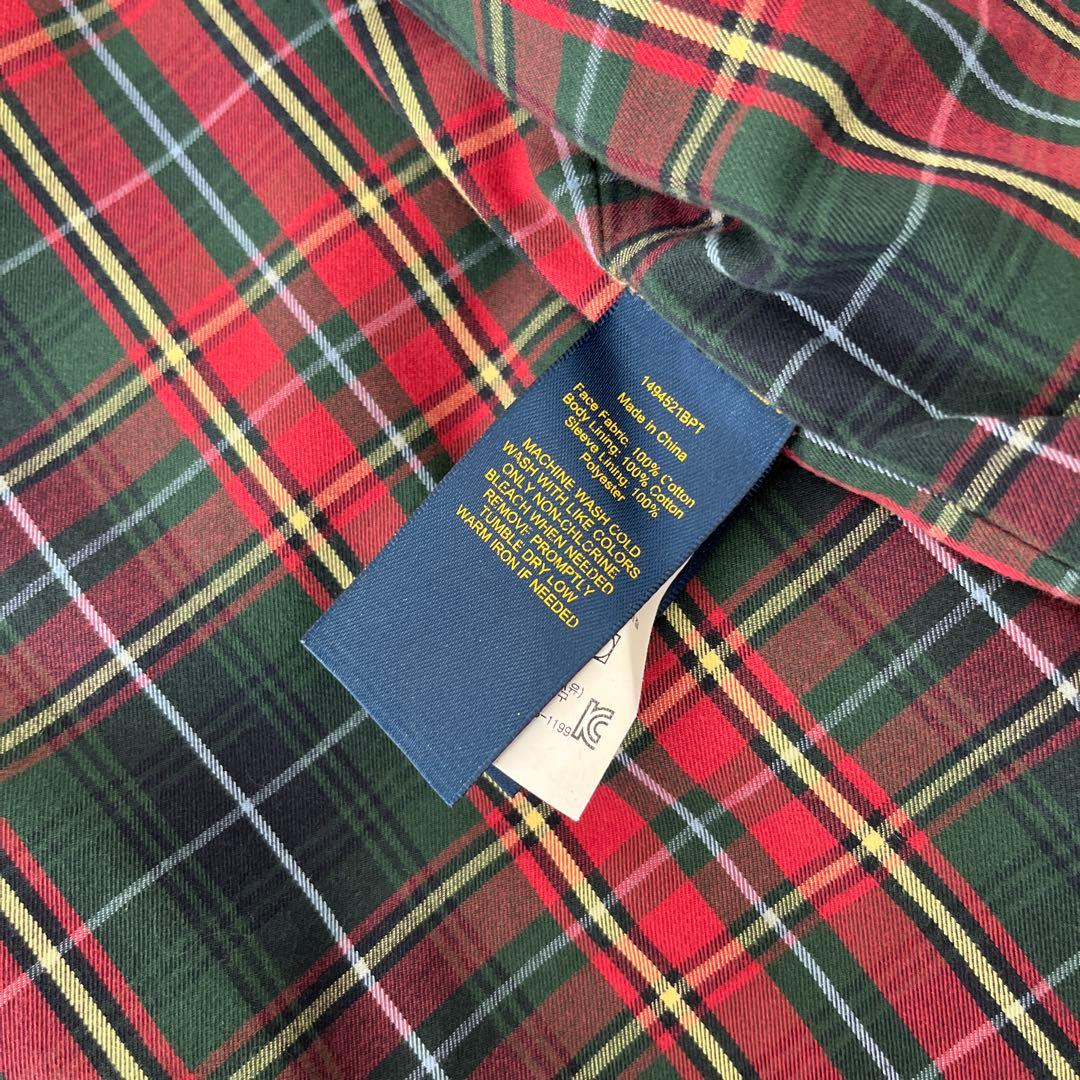 【美品】ポロラルフローレン スイングトップブルゾン 現行タグ チェック裏地 XS