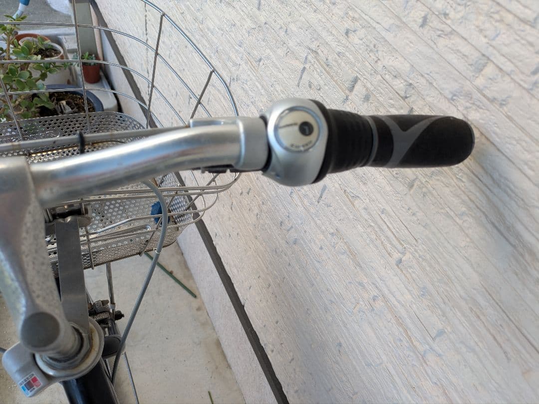 シティサイクル ブラック 前カゴ・リアキャリア付き