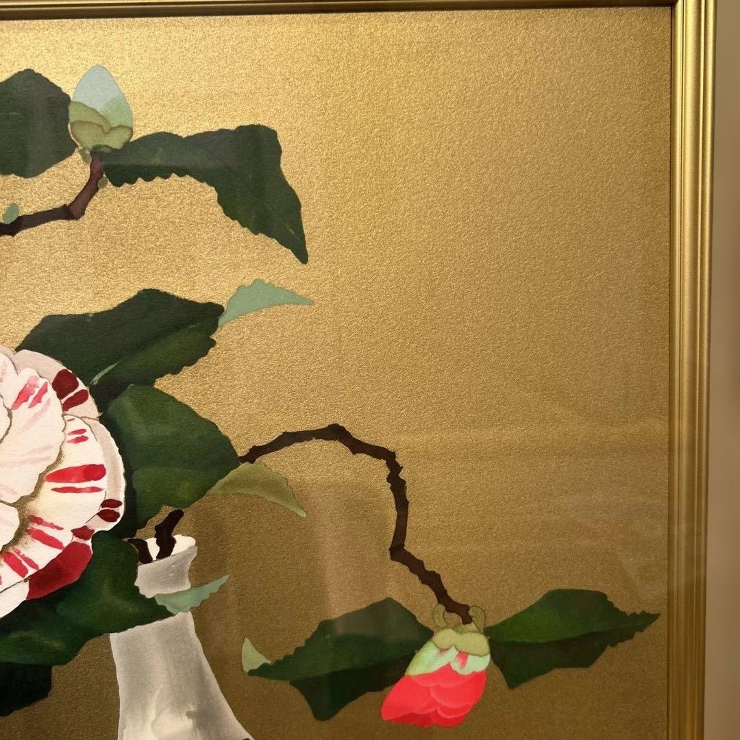 正規品）小倉遊亀リトグラフ（瓶花）滋賀県出身絵画版画