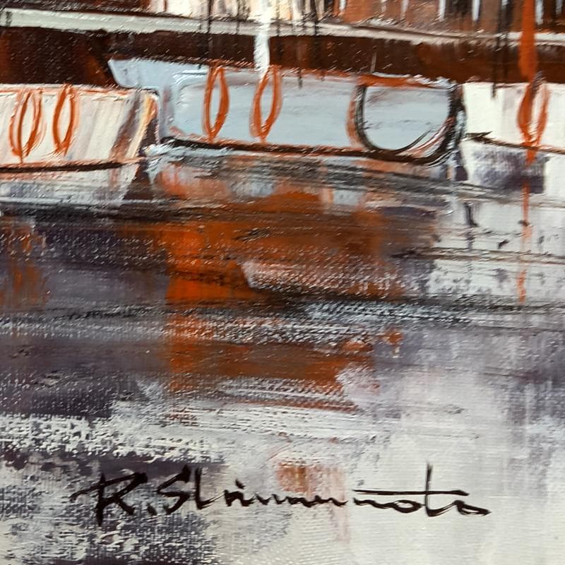 ☆島本良平☆「シェルプール」油絵F８号　未使用！