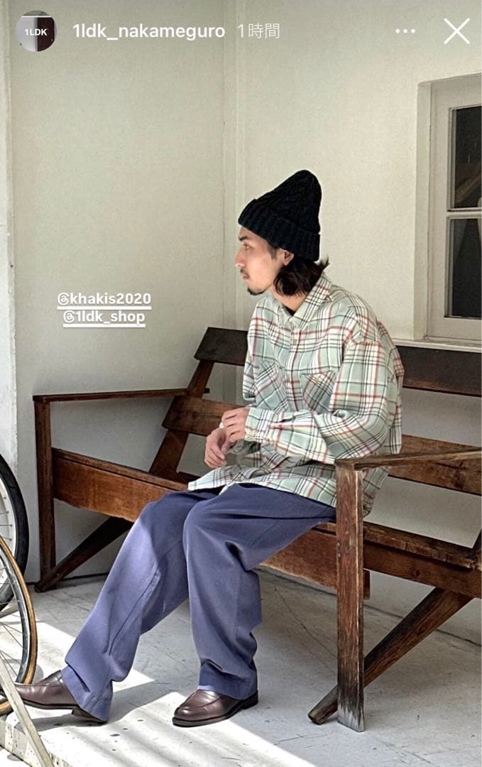 Khakis Crewman Pant Faded Navy パンツ L