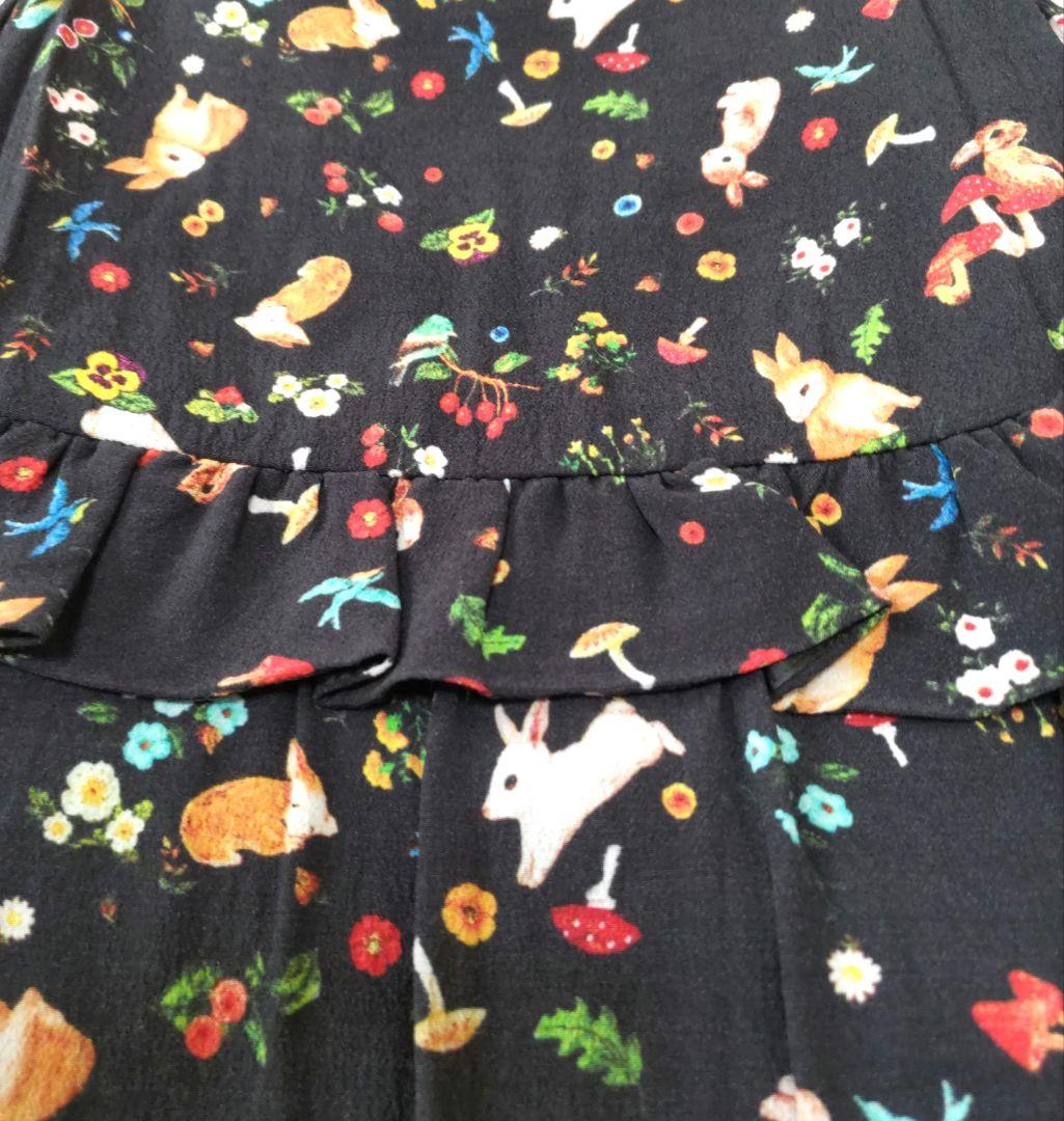 最終価格❗フランシュリッペ⭐可愛い柄のジャンバースカート美品