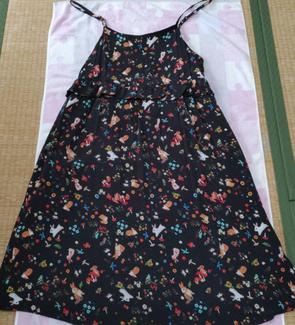 最終価格❗フランシュリッペ⭐可愛い柄のジャンバースカート美品