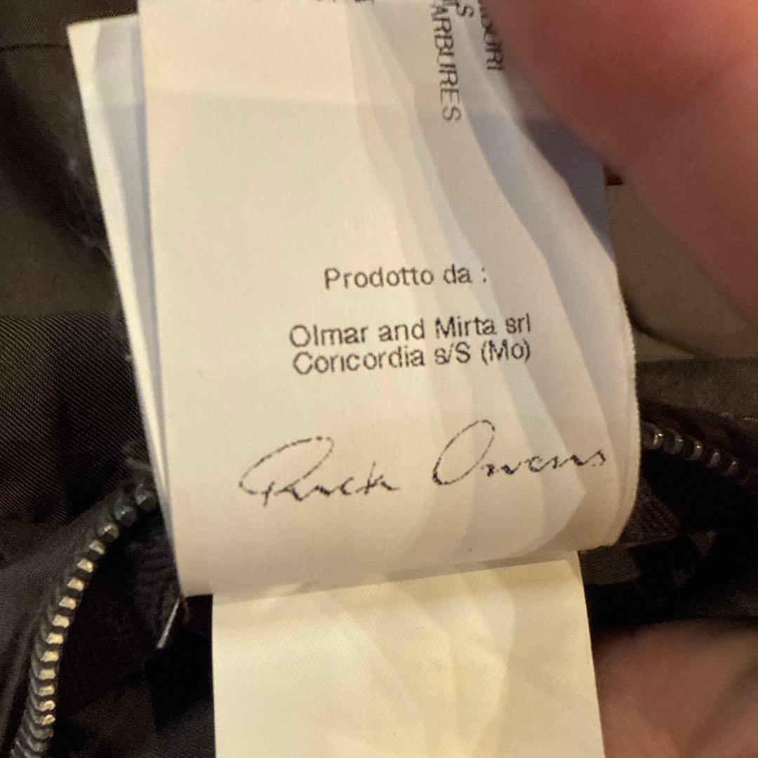 Rick owens RU3761グレー　レザージャケット シングルライダース